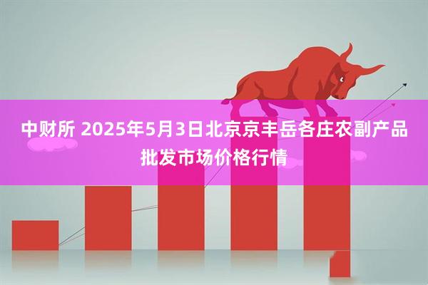中财所 2025年5月3日北京京丰岳各庄农副产品批发市场价格行情